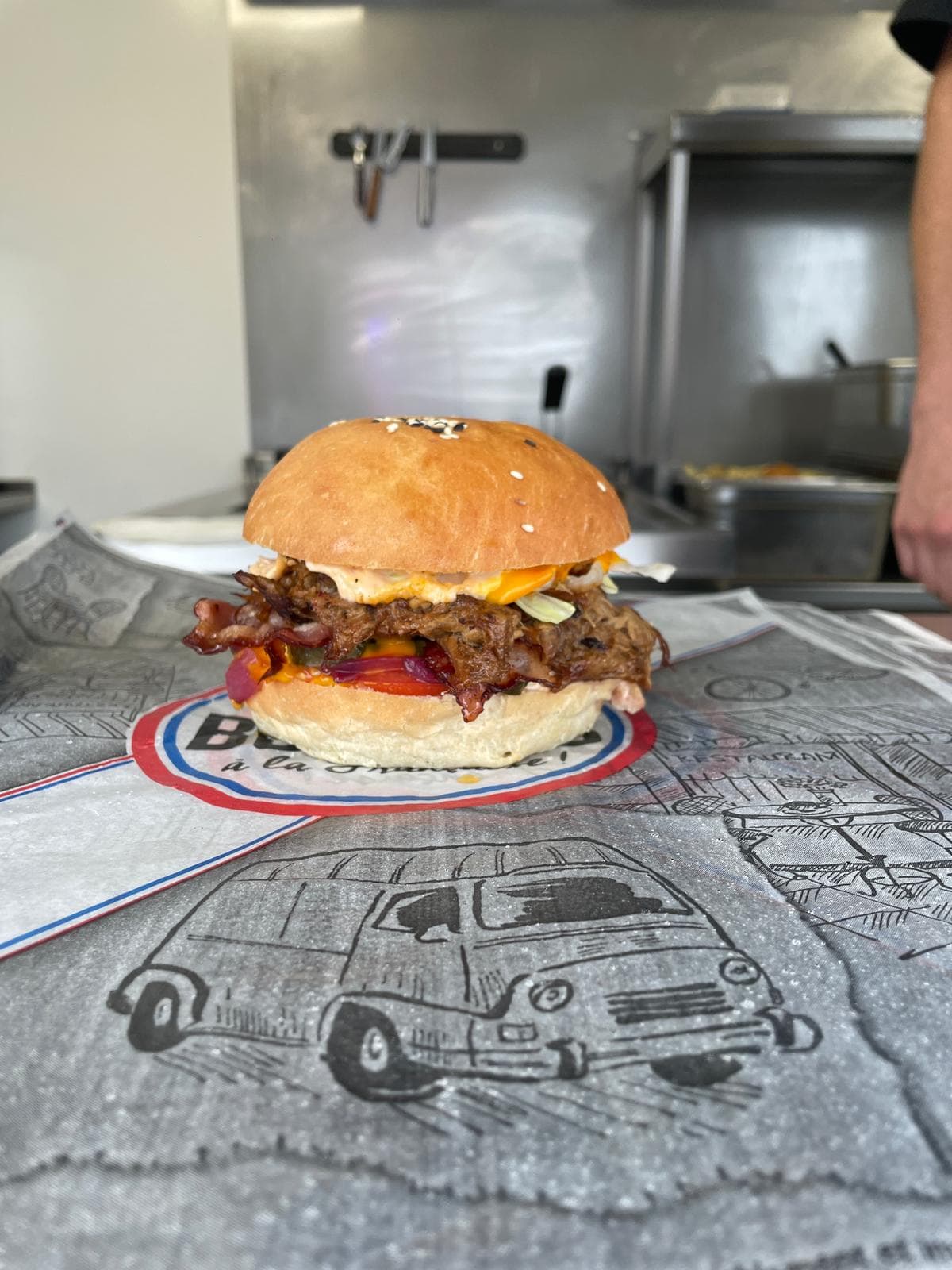 Le Pulled Pork maison de Job’s Food, en gros plan